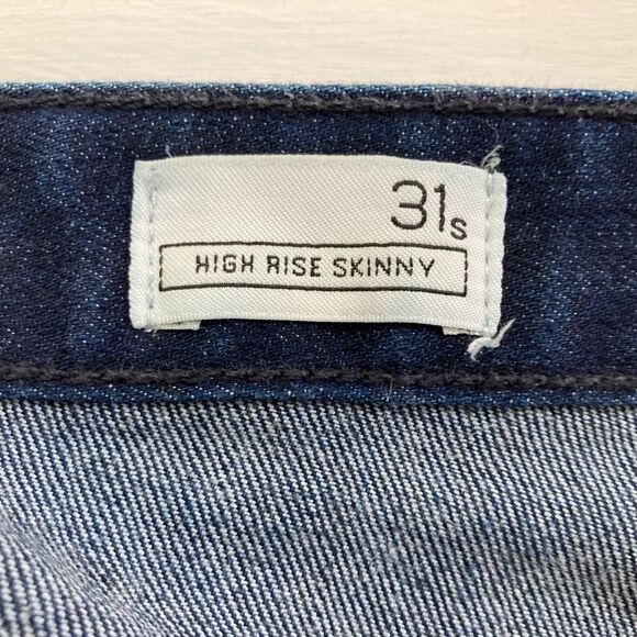 Gap 1969 Jeans Women’s 31S Blue High Rise Skinny Stretch Denim Casual 5 Pocket - Picture 7 of 12